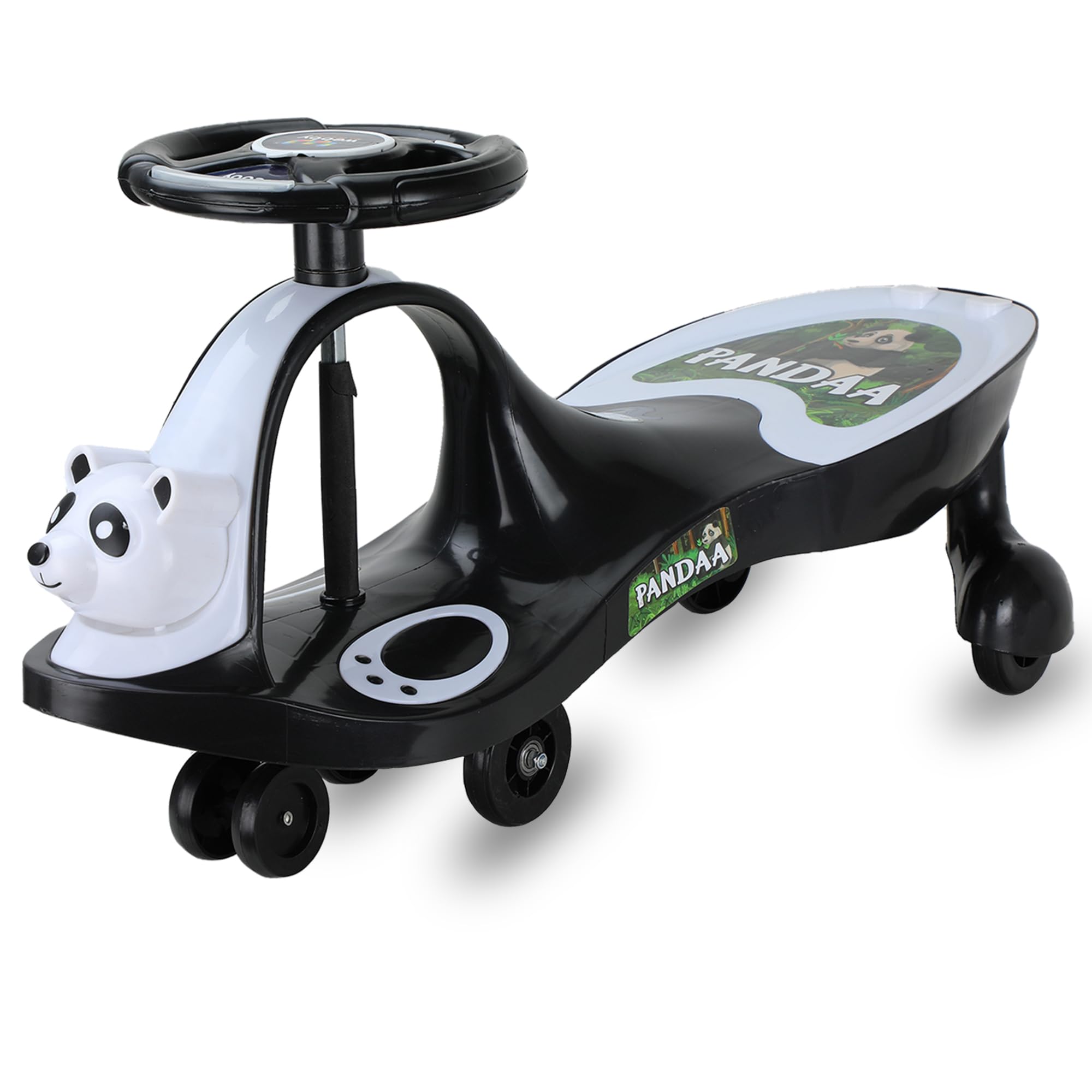 Webby Ride-on Baby Car| Kids Push Car| Panda Magic Car Toy | Swing Car | Comfortable Seats with Backrest | Ride on Toy Car for Kids | Kids Ride On| Push Rider| Steering Music & Lights For Kids (Black) (B0CXDZ7XRY) Amazon Price History, Amazon Price Tracker