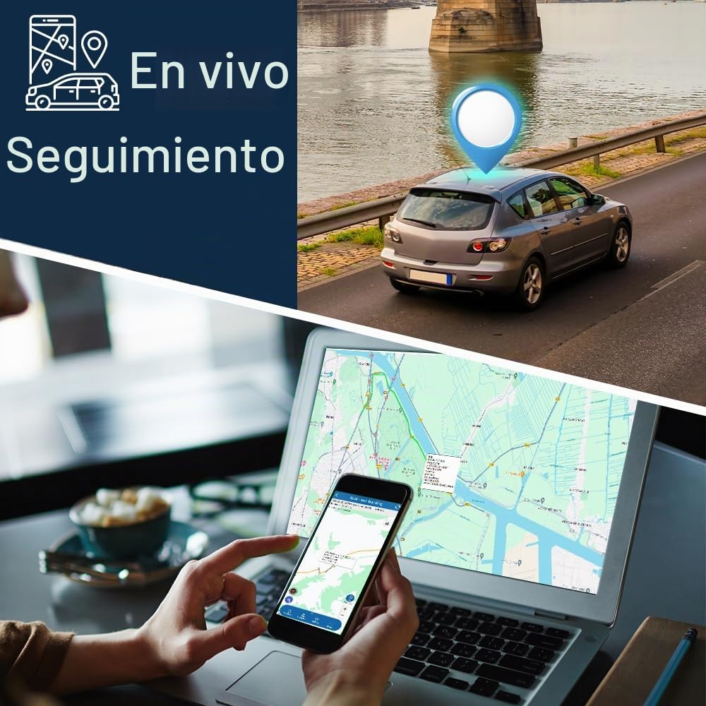 TKMARS 4G Localizador GPS para Coche 20000mAH de Larga Duración, GPS Tracker Impermeable IP67 Magnético Antirrobo Rastreador para Camiones, Moto, Bicicletas, Barcos con App Gratis, 4G TK918