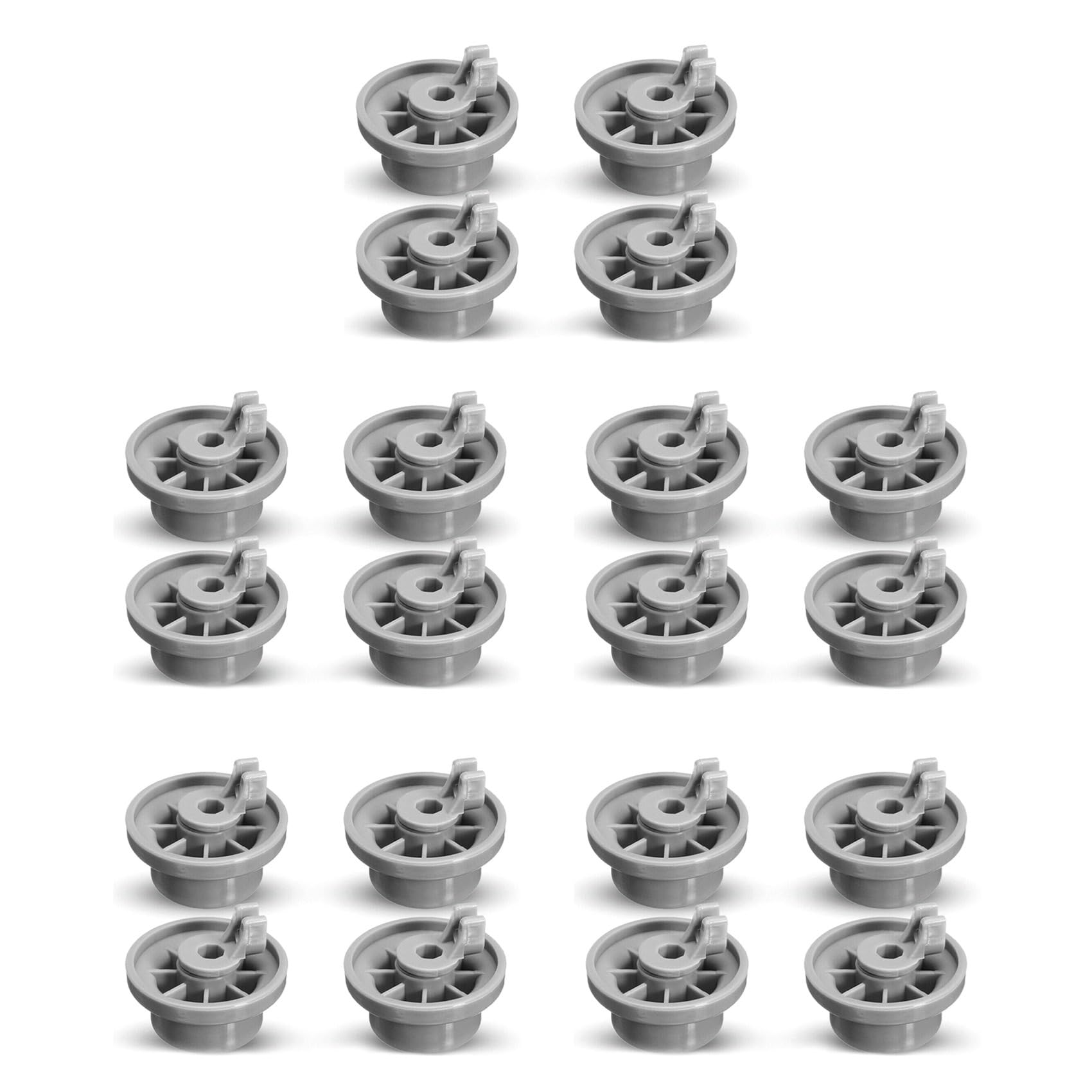 Hndhbfgrt 20x Dishwasher Lower Bottom Basket Wheels Compatible for & 165314 Dishwasher Spare Lower Rollers