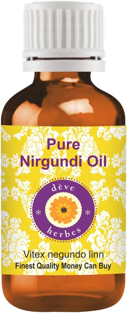 Deve Herbes Pure Nirgundi Oil (Vitex negundo linn) 15ml (0.50 oz)