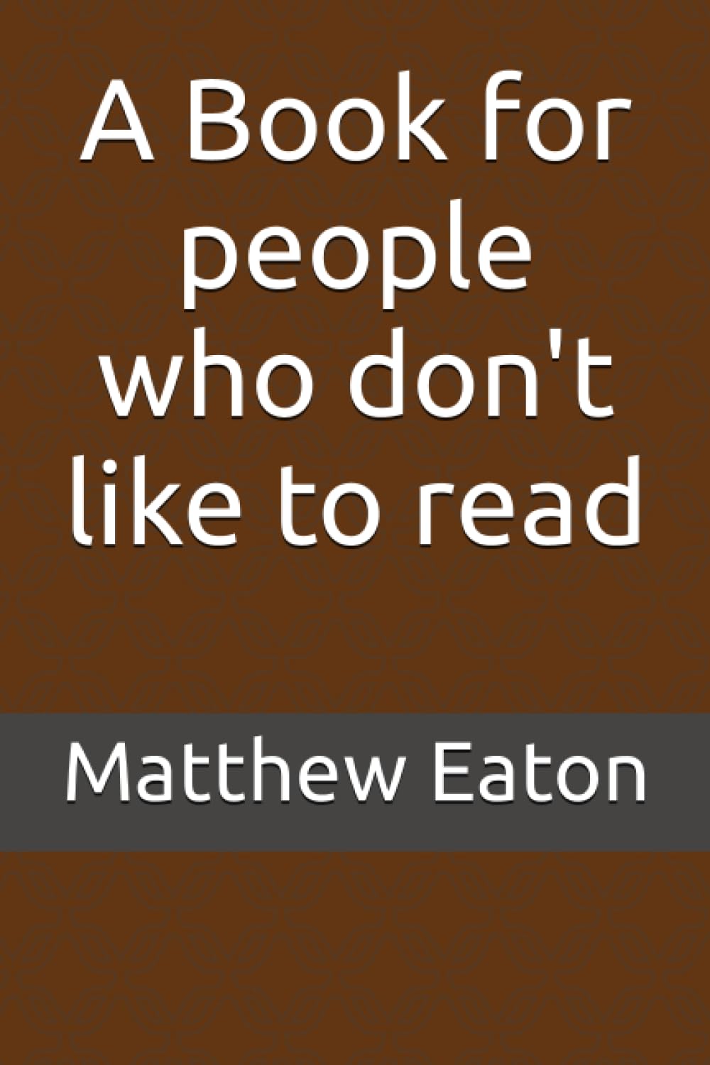 A Book for people who don't like to read