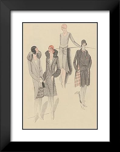 Miniatura 2 de ArtDirect Anonymous 14x18 Black Modern Frame and Double Matted Museum Art Print Titled - Art - Taste - Beauty, P. 16 (1928)