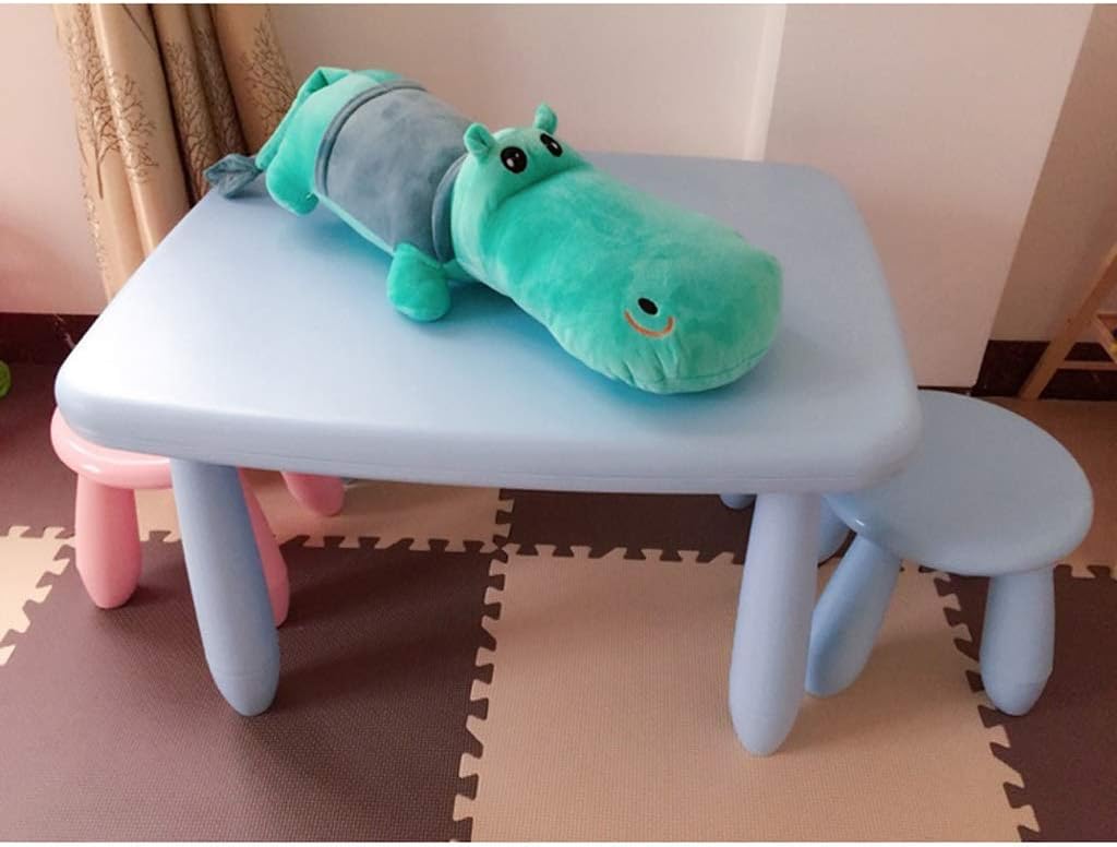 キッズ家具ベビーゲームテーブルセットスモールテーブルスツールセットプラスチックテーブルと椅子幼稚園ダイニング