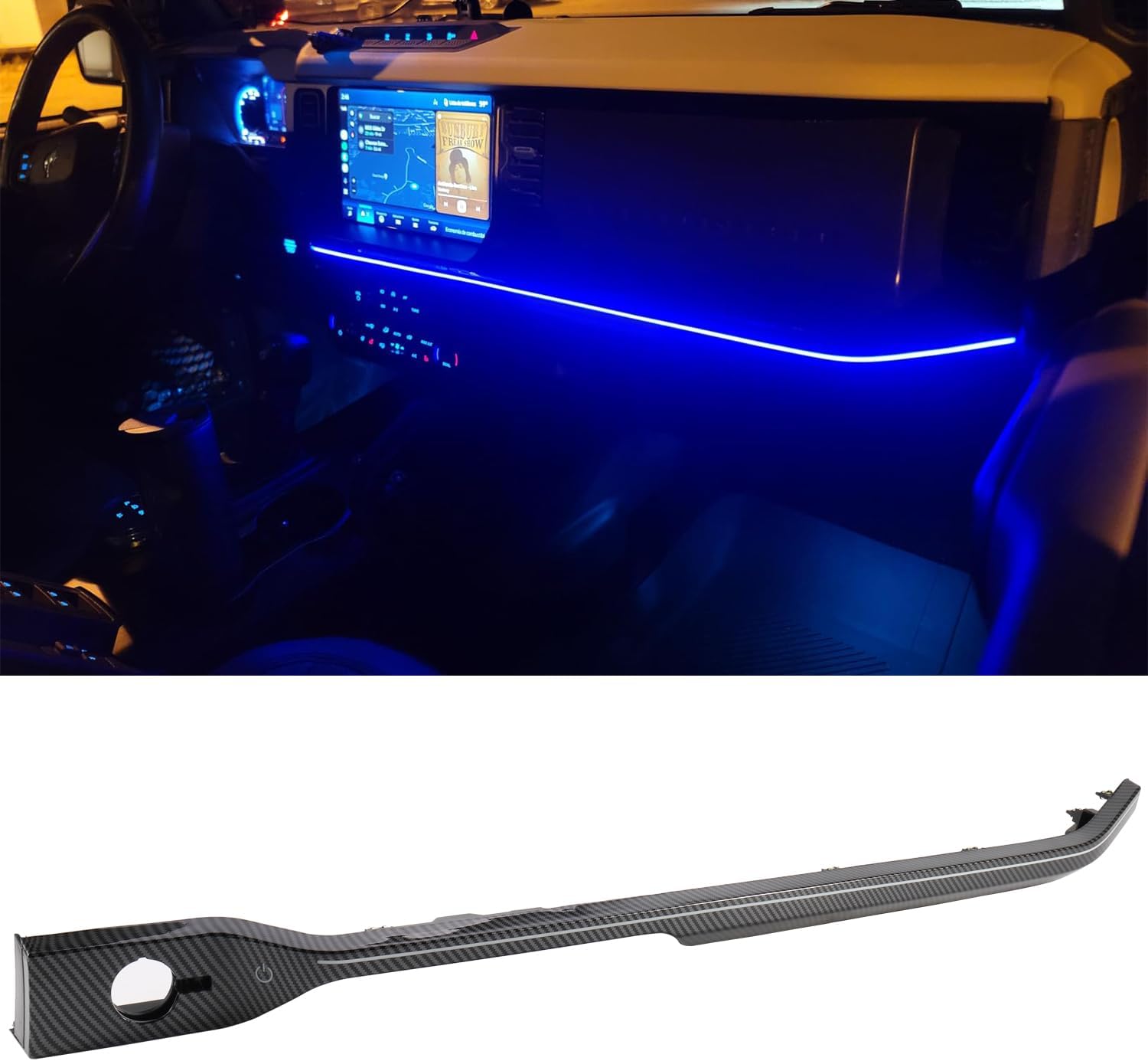Led Ambient Lighting for Ford Bronco 2021-2026 Atmosphere Light LED Neon Strip Light
