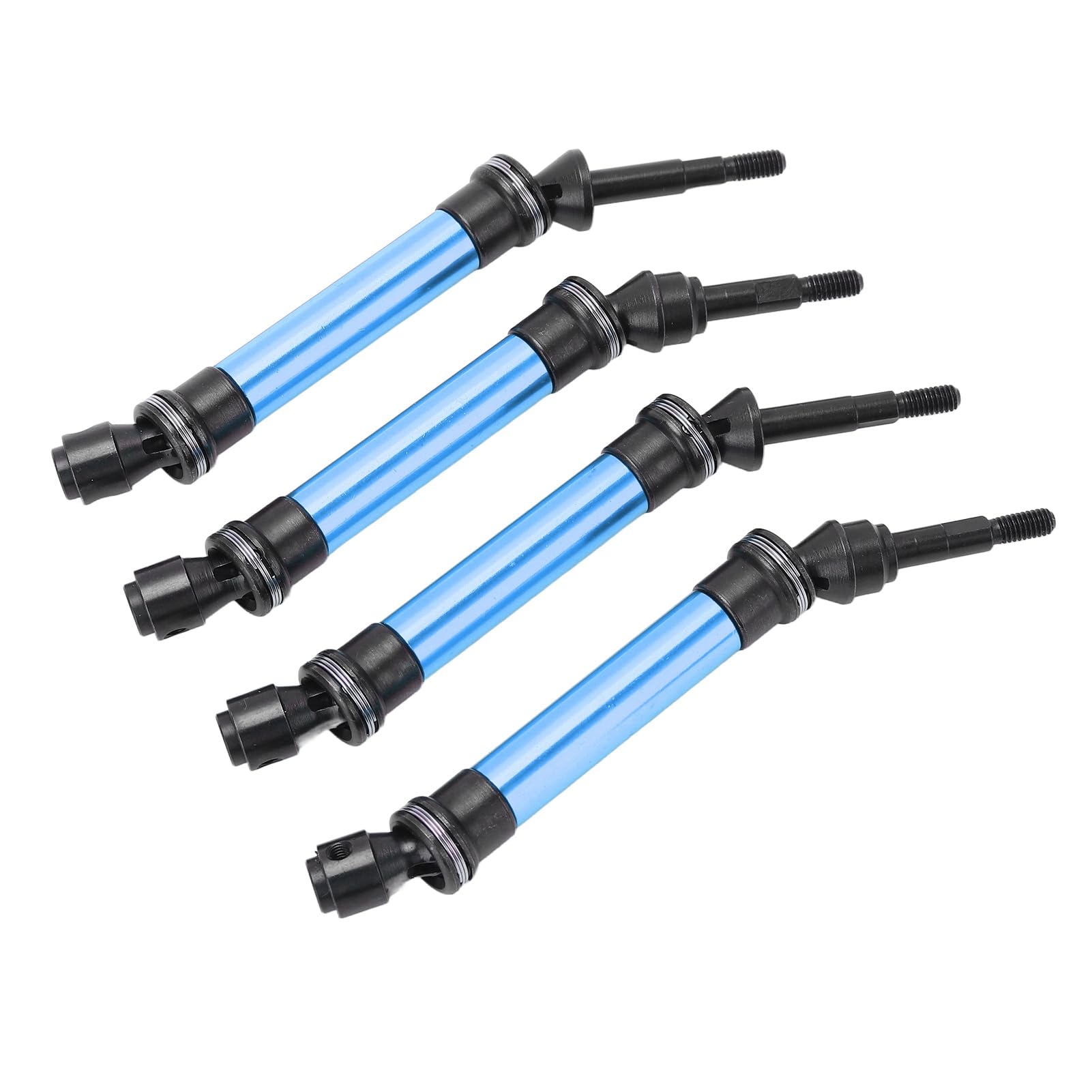 Qqmora Durable RC Car Drive Shaft Made of Aluminum Alloy Steel, Easy to Install Front and Rear Drive Shaft for Slash 1/10, RC Enthusiasts (Blue)
