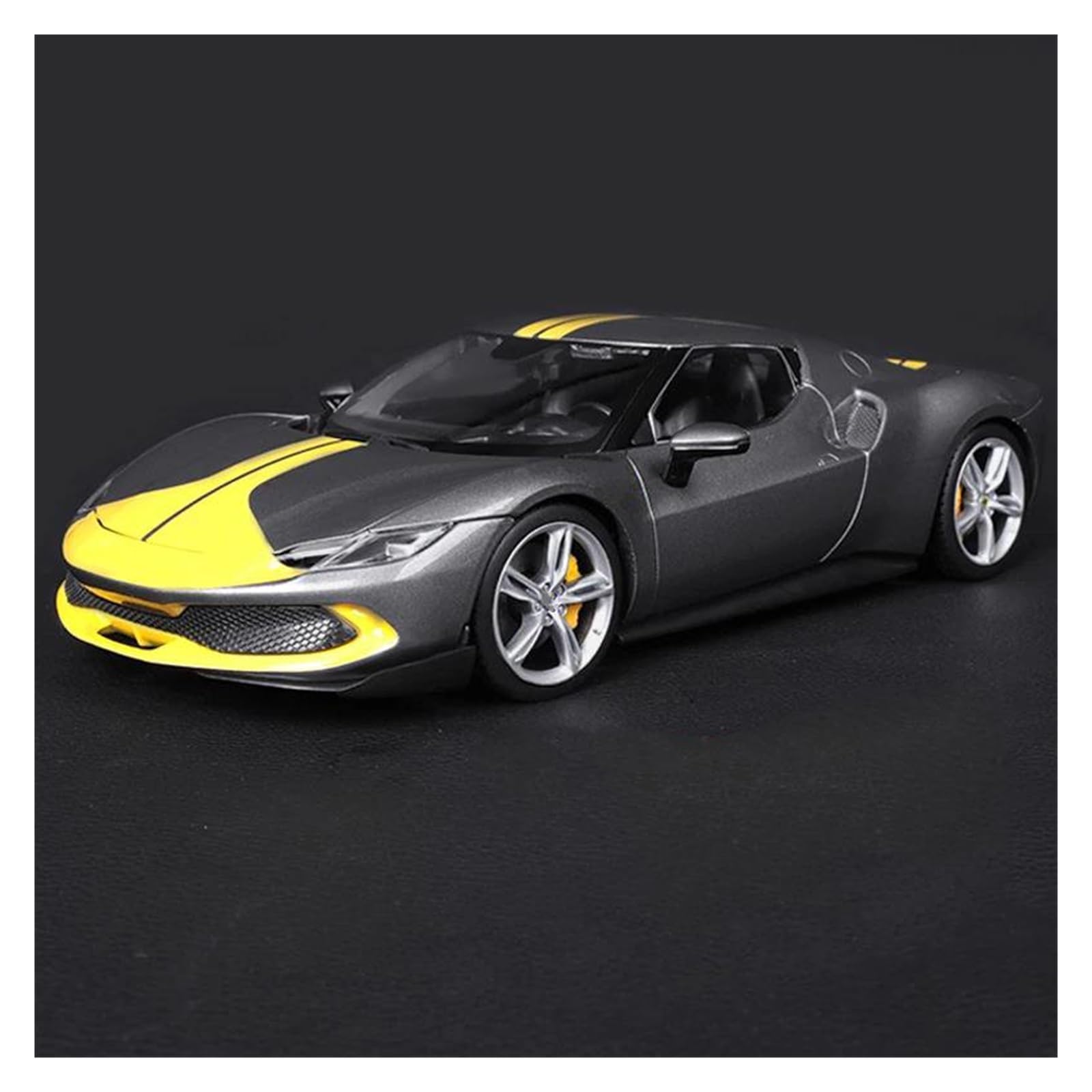 ONAIC Diecast Model 1:18 For Ferrari 296 For GTB For Assetto For Fiorano Static Die Cast Car Model Vehicles Collectible(Gray)
