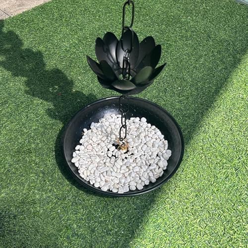 Cuenca de anclaje para cadena de lluvia RoaQinFo de 28cm decorativa 6