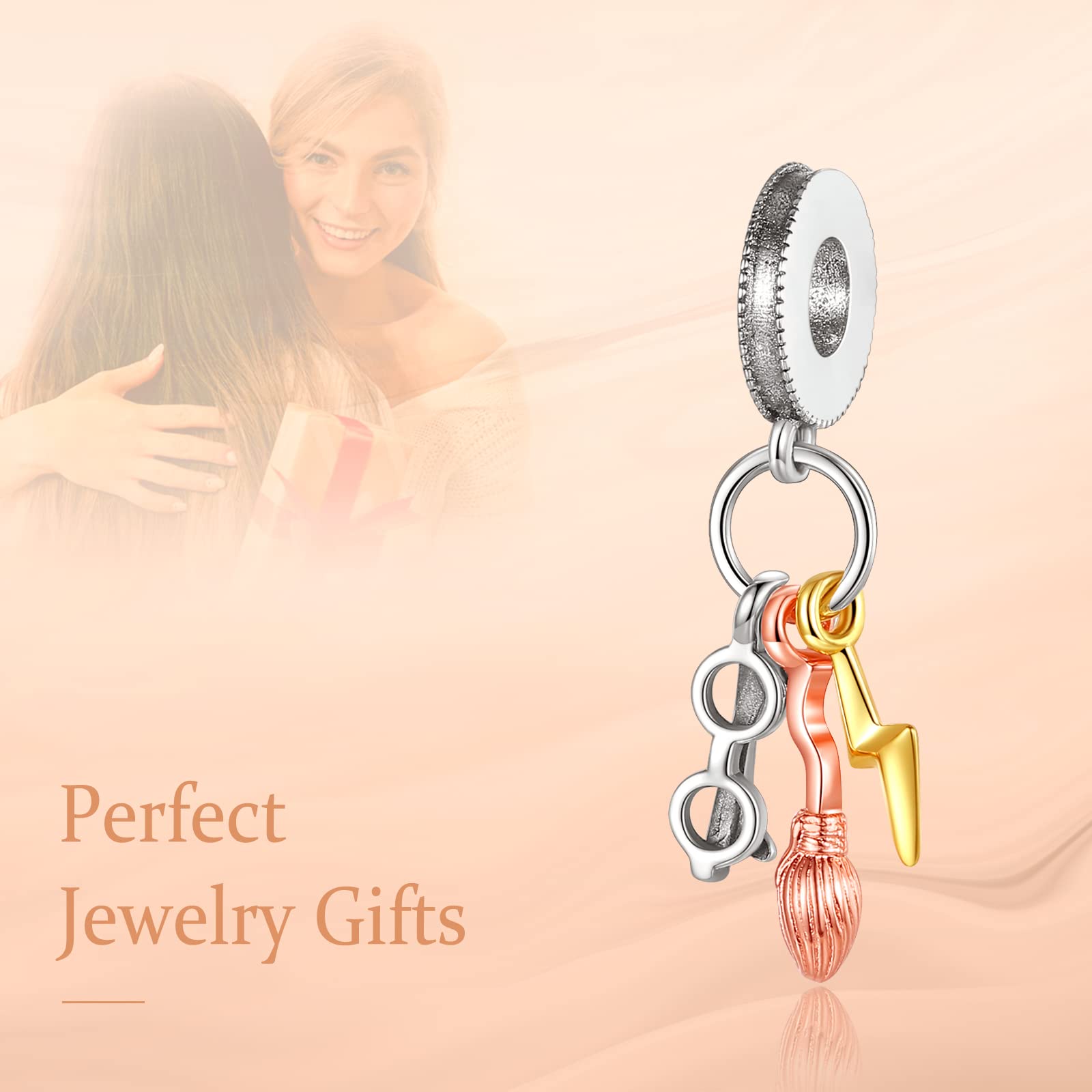 HAEPIAR S925 Sterling Silver Charm per Bracciale Collana Charm Dangle Magic Boy Regali per donne