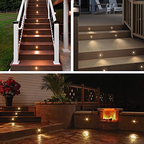 Yescom 10 X Deck Lights Decor Garden Mall Outdoor Romantic Beauty Step Stair Lamp Warm White Ip65 Waterproof #TOP5