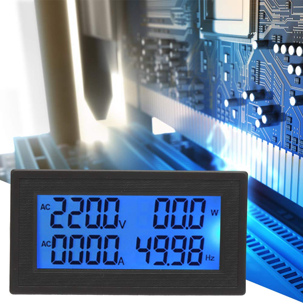 Misuratore Da Pannello Digitale AC – Voltmetro, Frequenzimetro, Wattmetro 60~500V - 3