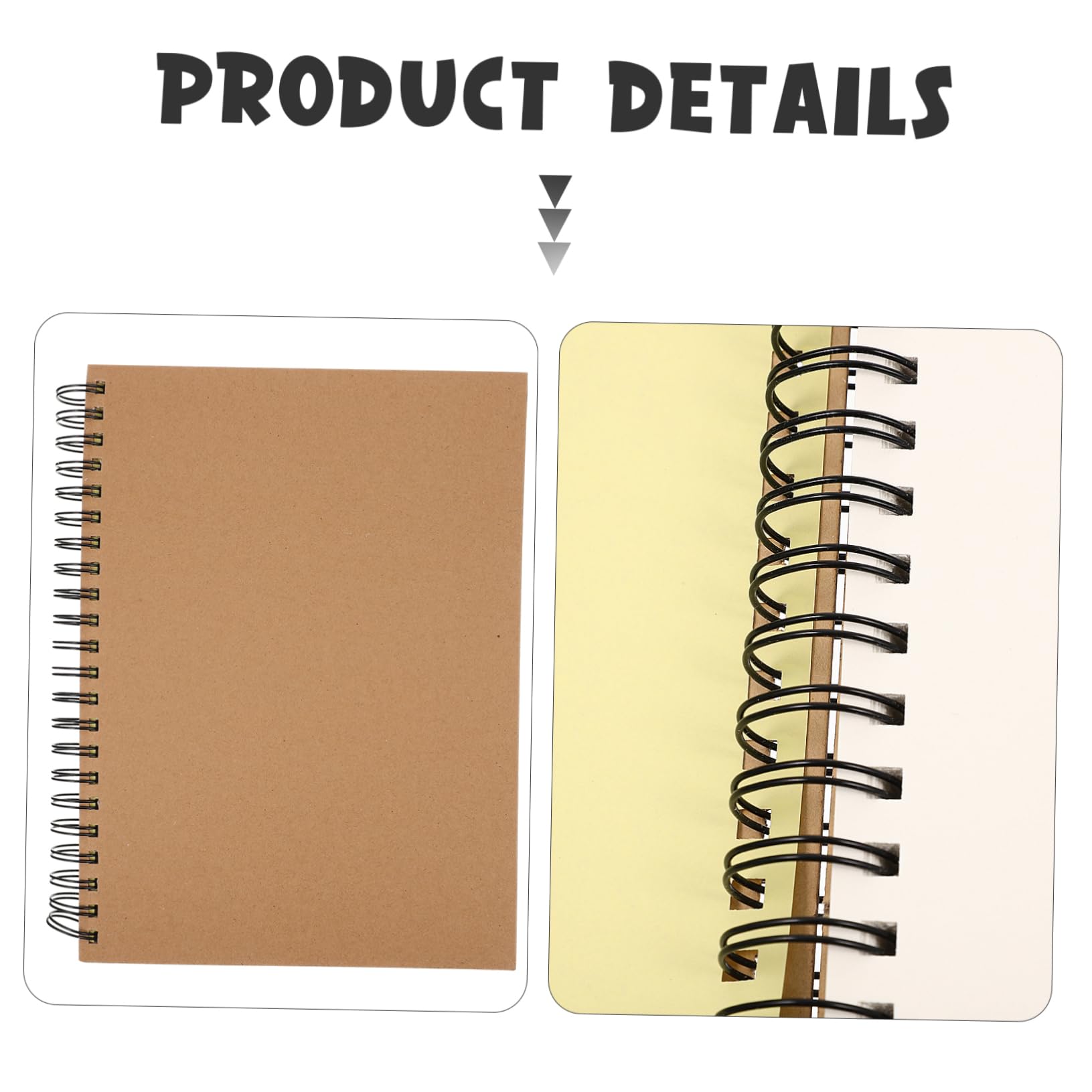 SHINEOFI Carnets De Croquis De Style Simple Pour Étudiants De Peinture à Spirale Cahiers Vierges Pour Dessin Et Peinture