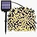 Produktbild Kalokelvin Lichterkette Außen 72Ft 200 LED Lichterkette Solar Wassertropfen Lichterkette Wasserdichte Solarbetrieben Garten Licht für Bäume, Terrasse, Hochzeiten, Partys, Innen und außen (Warmweiß)