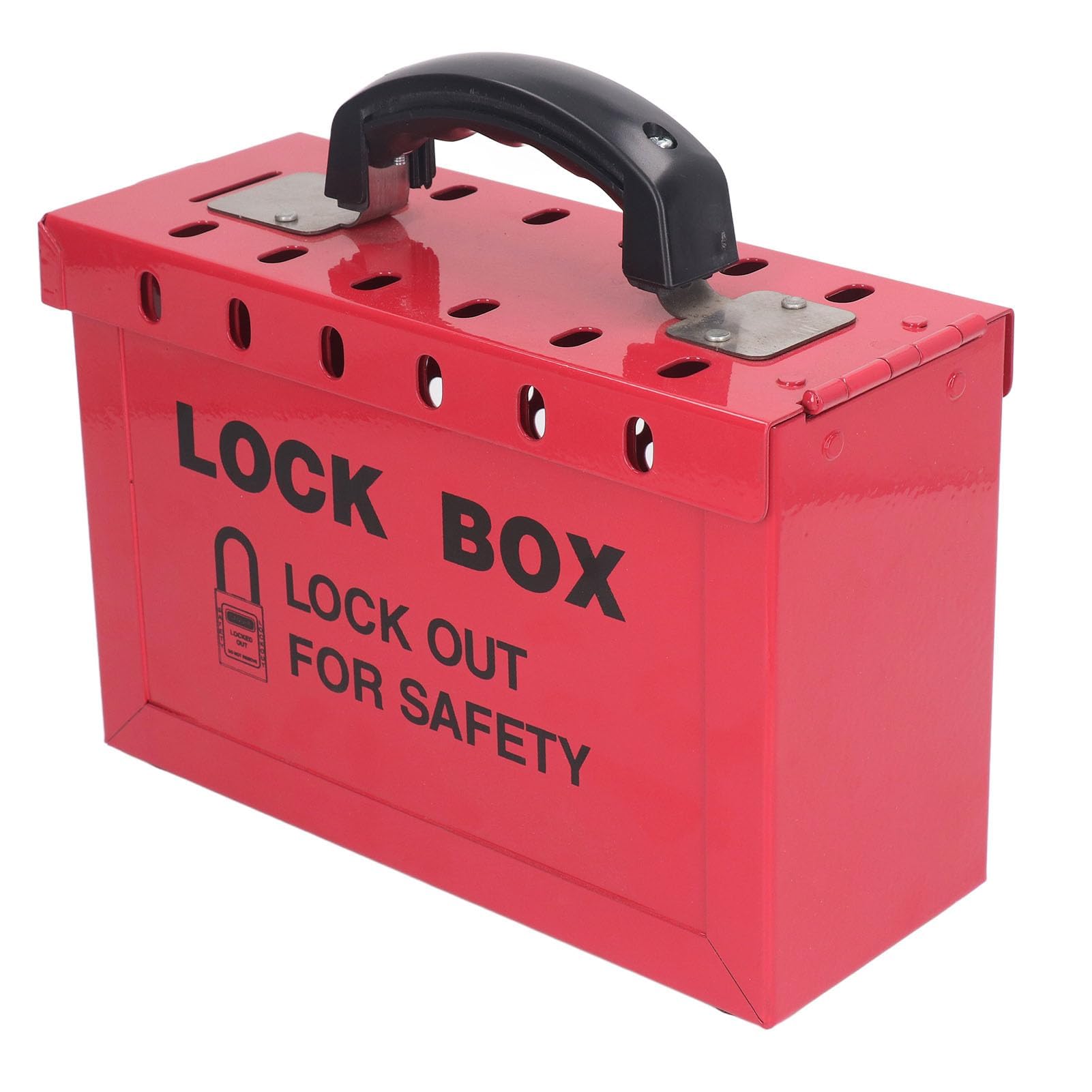 Caja de Bloqueo y Etiquetado, Caja de Bloqueo y Etiquetado Caja de Bloqueo de Grupo de Seguridad Portátil para Cumplimiento de OSHA, Candados con Llave
