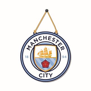 Bhai Please Manchester City Wooden Wall Decor | Football Club Wall Hanging | Man City Fan Gift | Room Decor Football Lovers | MC Wall Art | Bedroom Home Decoration | Gift for Football Fans