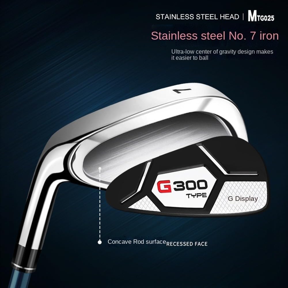 Palos de golf #5/#6/#7/#8/#9/#PW/#SW, cuña de arena de lanzamiento de hierro para zurdos o diestros con varilla de carbono o acero, palos individuales de alto rendimiento