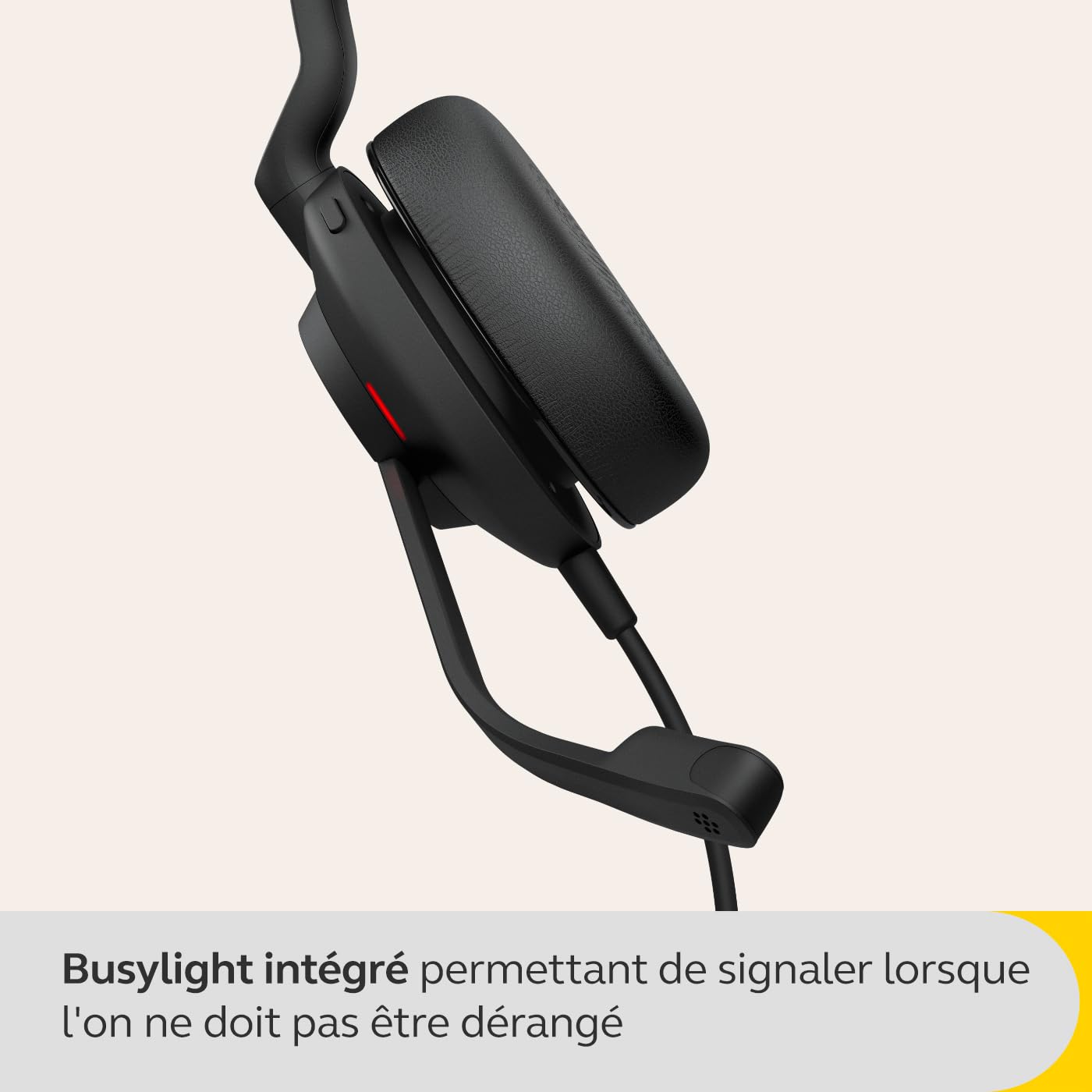 Jabra Evolve2 30 SE Micro-casque filaire stéréo à réduction de bruit avec technologie d’appel à 2 microphones et câble USB-A - Certifié MS Teams, compatible avec toutes les autres plateformes - Noir