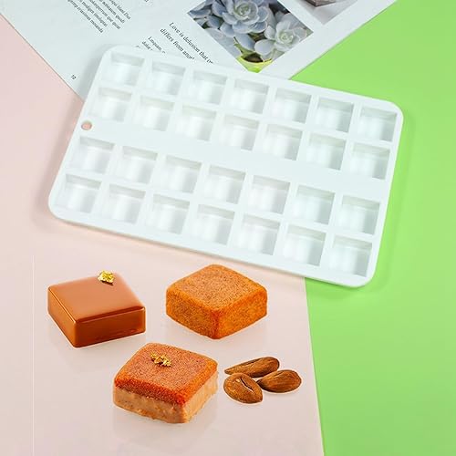 Miniatura 7 de Molde cuadrado para pasteles Molde de silicona para hornear galletas de chocolate Oreo herramientas para hornear (E_ cuadrado)