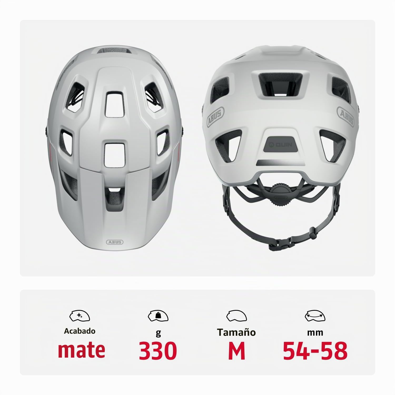 ABUS MoDrop - Casco de bicicleta de montaña robusto con buena ventilación para ciclistas de montaña, ajuste personalizado, para hombre y mujer