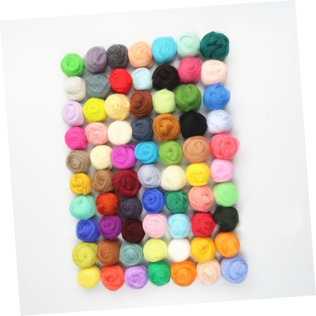 Homoyoyo Merinofilzwolle 40 Farben 10g Wollfasern zum Nadelfilzen | Selbstgemacht Nähzubehör für Textil, Zubehör zum Nassfilzen, Plastizität für Kunsthandwerk