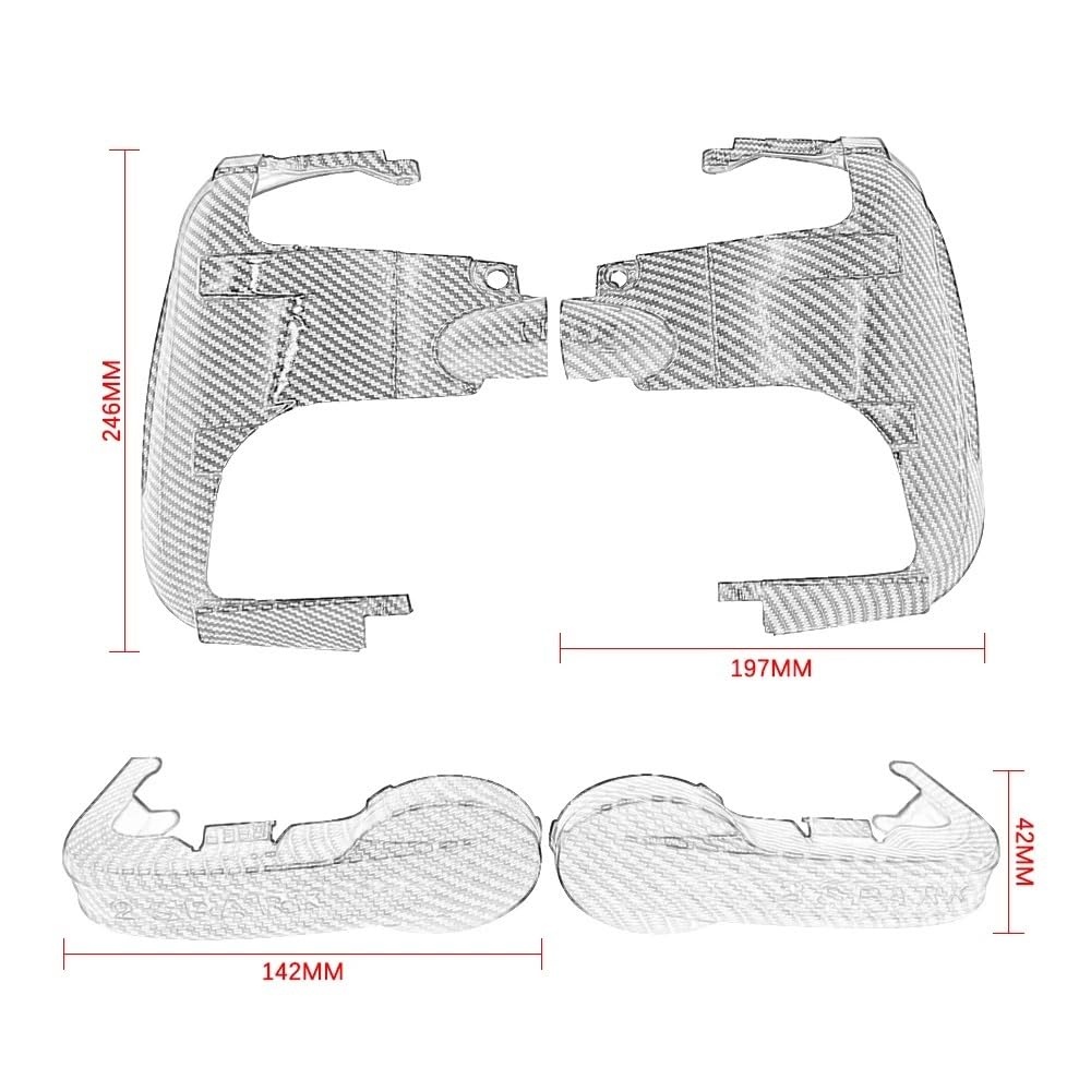Couvercle en Fiber de carbone pour R1150R, R1100S, R1150RS, R1150RT, couvercle latéral de protection de cylindre de moteur(Set)
