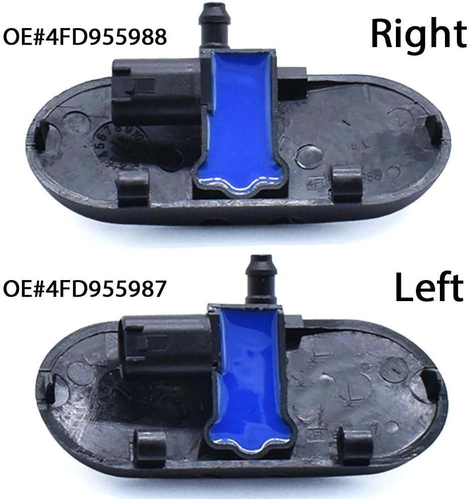 Windshield Spray Nozzle For For A2 A3 A4 B6 B7 A6 C5 C6 A8 D3 Rs4 Car Heated Windshield Wiper Washer Sprayer Nozzle 2Pc Auto Accessories