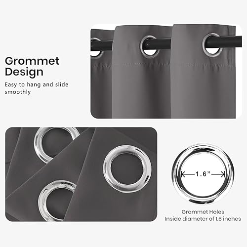 Miniatura 4 de Cortinas de faro costero de 54 pulgadas de largo, 2 paneles, cortinas opacas con ondas de vela para decoración de dormitorio, sala de estar,