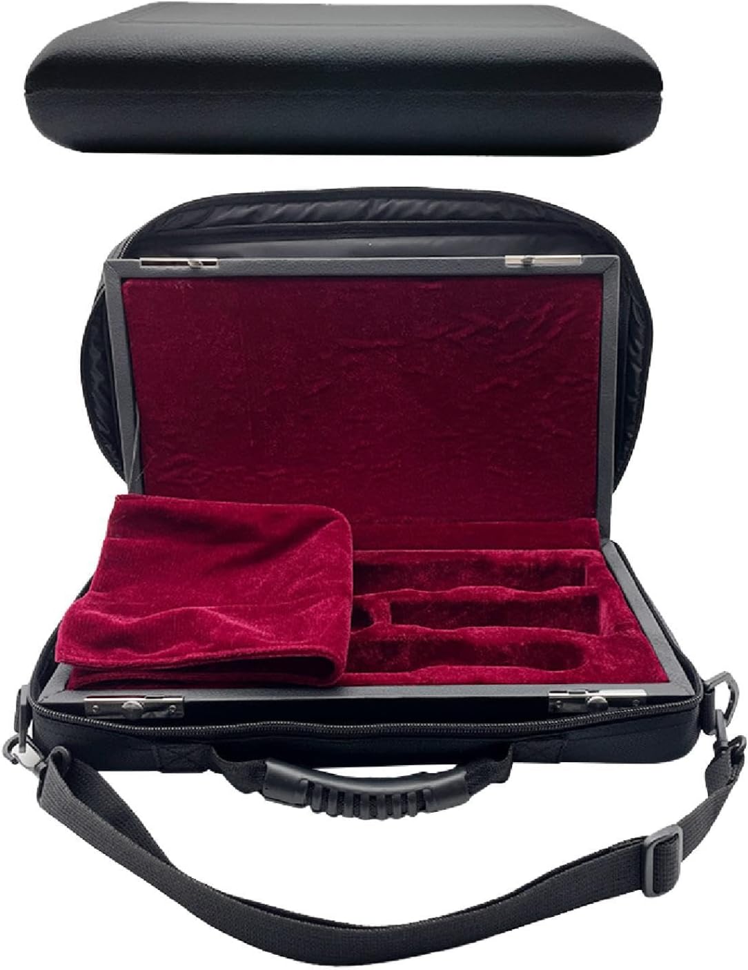 Generic Oboe Case, Oboe Bag Large Capacity Lightweight PU Leather Cover for Daily Use Carrying Instruments Clarinet