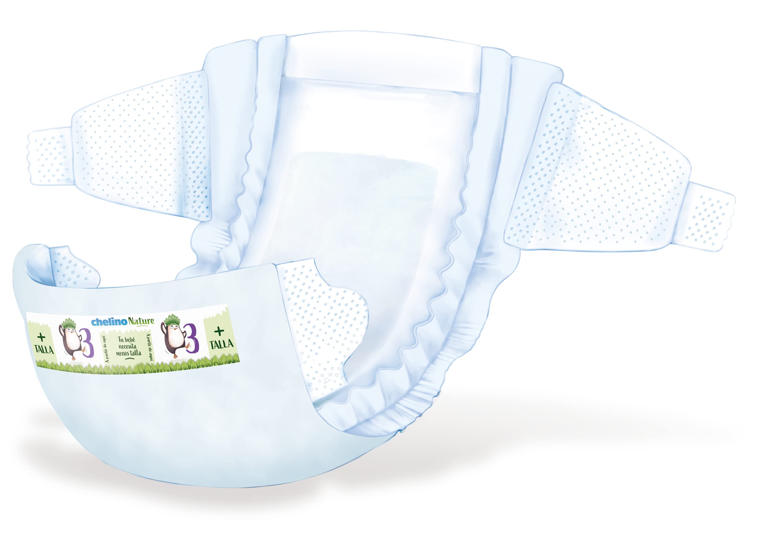 Chelino Nature Pañal Infantil Talla 3 (4-10 kg), 216 Pañales - 4