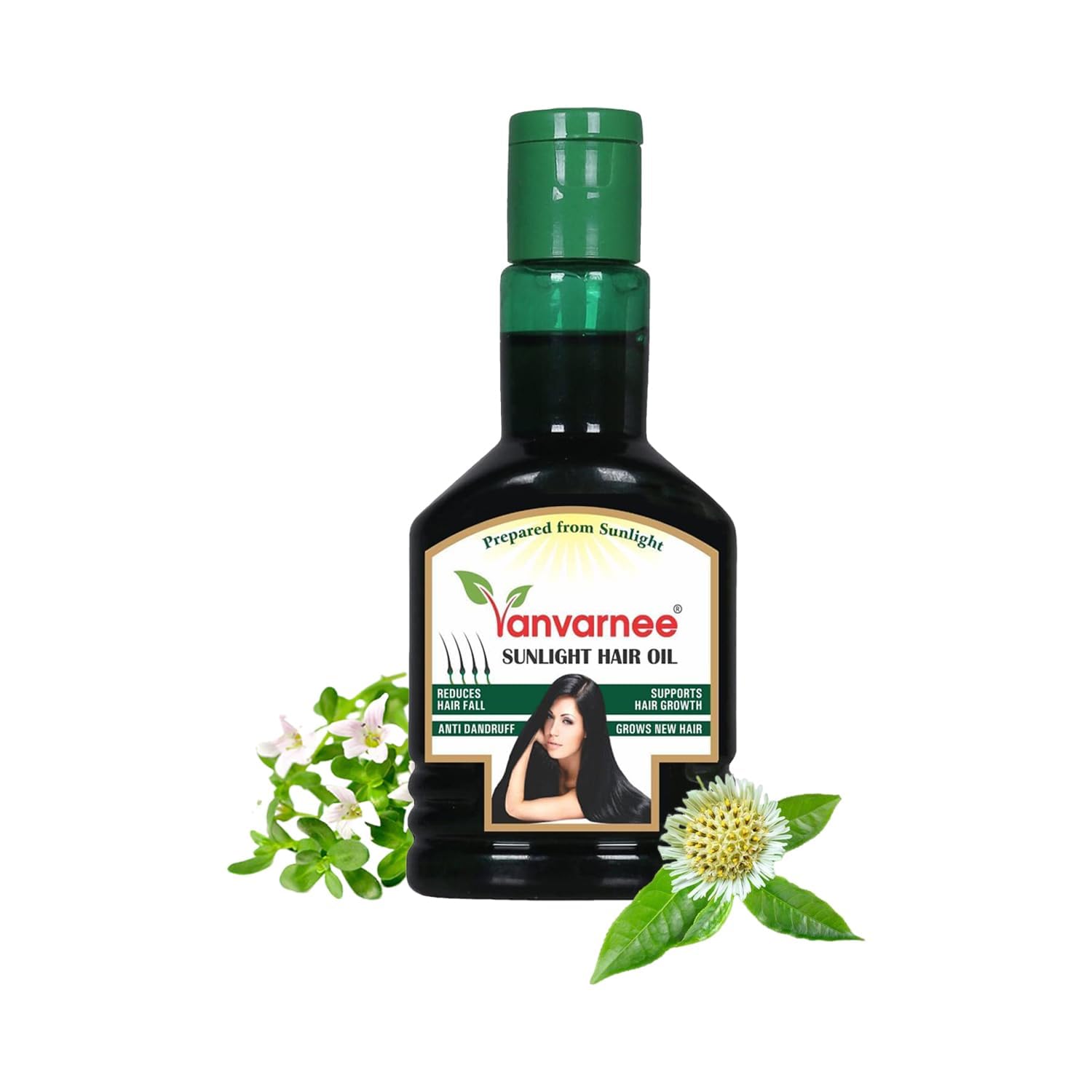 Sun Light Hair Oil - Helpful for Regrowth & Control Hair Fall - 100% Natural and Chemical-Free | Amla, Brahmi, Bhringraj, Onion Seeds Hair Oil for Men And Women | Clinically Proven 10-Oil Blend (100 Ml + 20 Ml