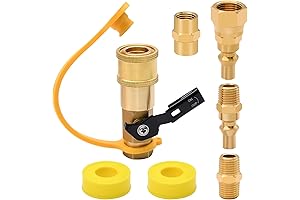 7-Piece 3/4/6/14PCS 1/4" Propane Quick Connect Fittings & Adapters