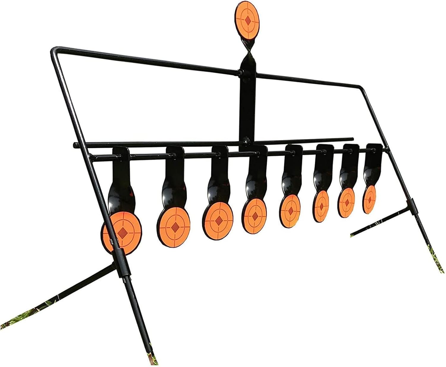 Pistola De Aire De 9 Placas, Objetivos De Disparo Con Reinicio Automático Para .22 Rifle De Aire De Fuego Anular, Metal, Acero, Reinicio Automático, Objetivos Pequeños Para Entrenamiento De Práctica D