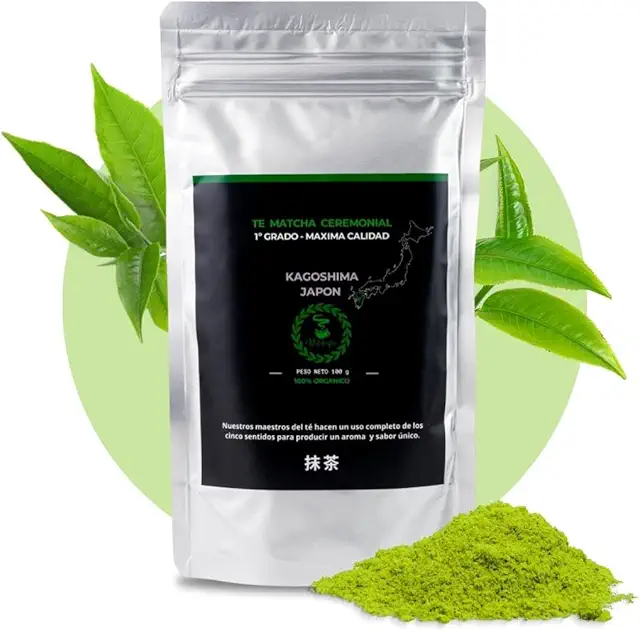 Té Matcha Ceremonial 1er Grado - Verde Japonés en Polvo 100g (3 Meses)