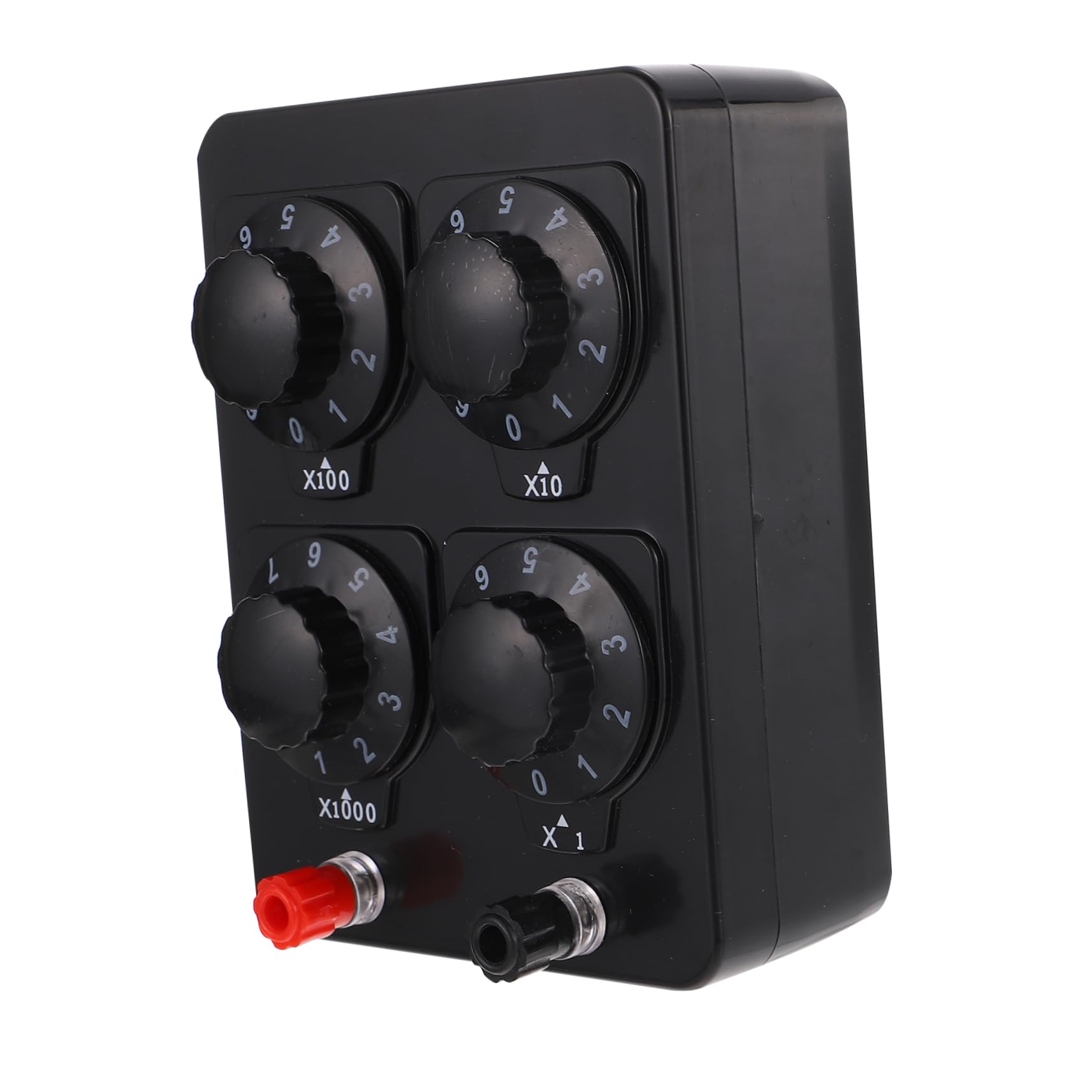 HAWILLOSCH Djustable Resistor Substitution Box Simple Design for Physics Education Assorted Resistors Kit