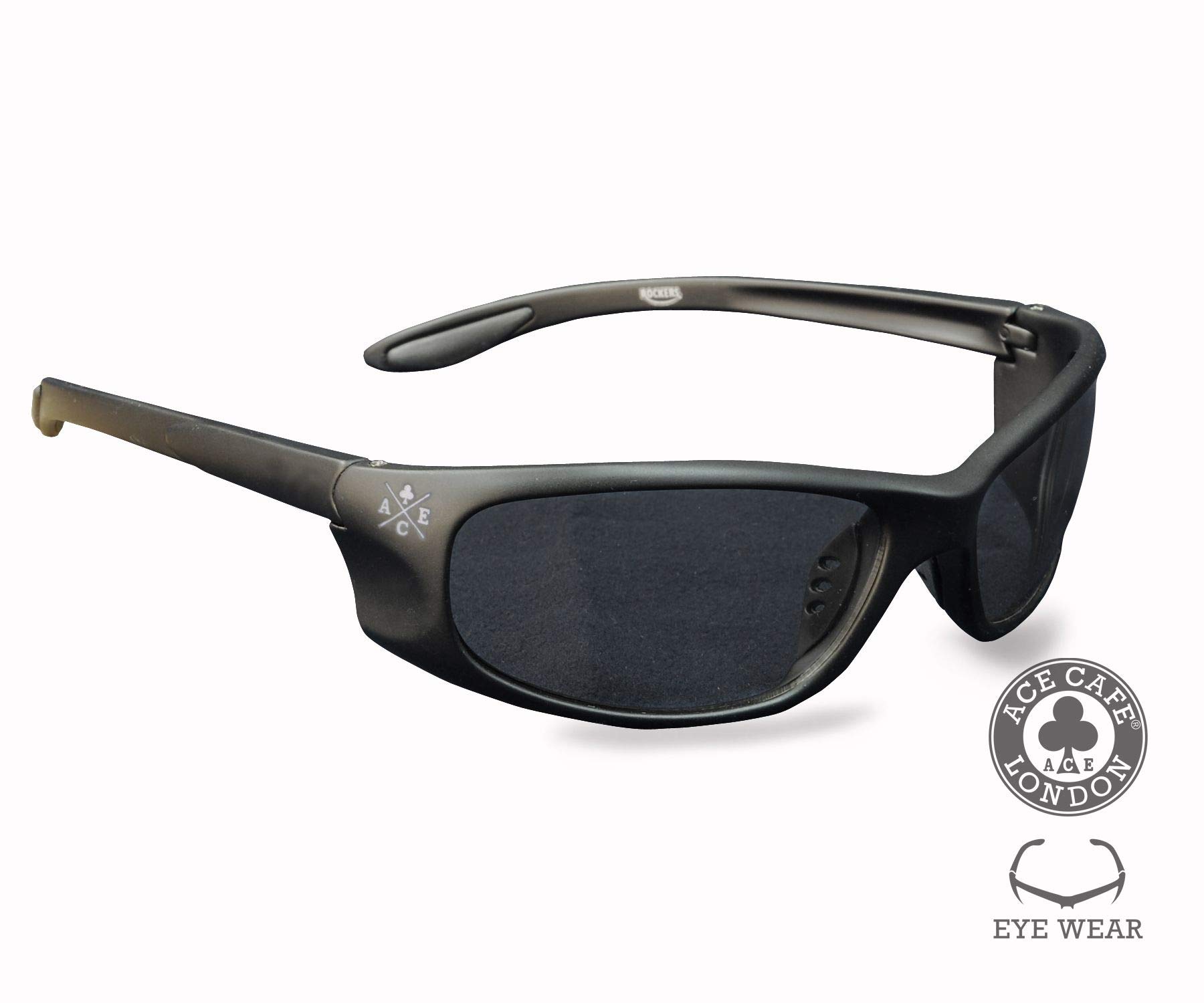 Amazon.co.jp: [ACE CAFE LONDON] SUNGLASSES ROCKERS BK SMOKE エース  