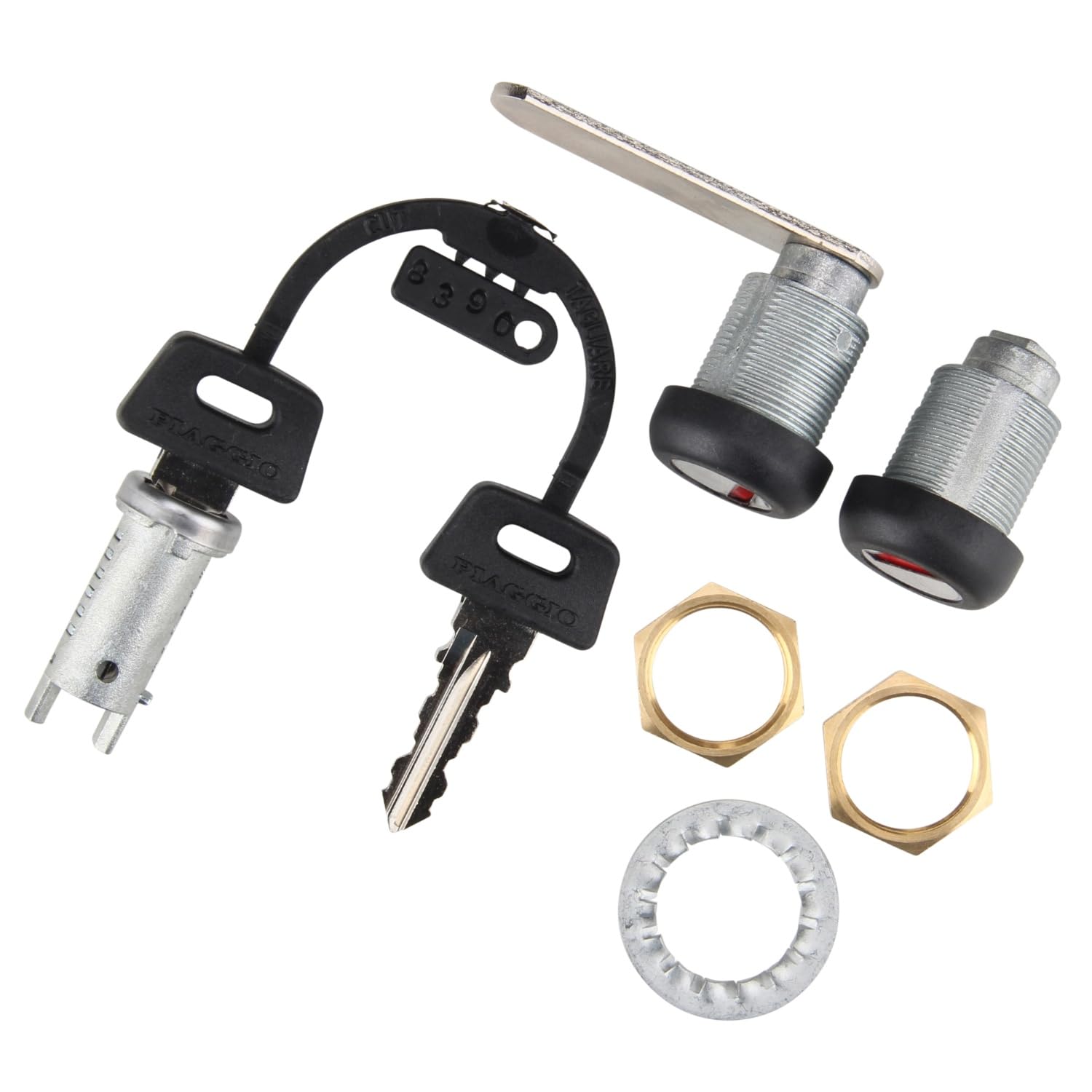 Kit de serrure pour Piaggio Ape 50 - Serrure de porte et serrure d'allumage Zadi - Qualité supérieure - 565368