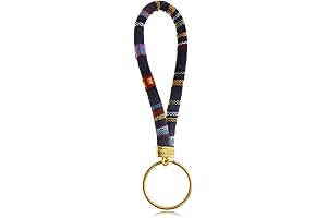 Boho Surfer Key-Chain with Blue Hippie Accessories