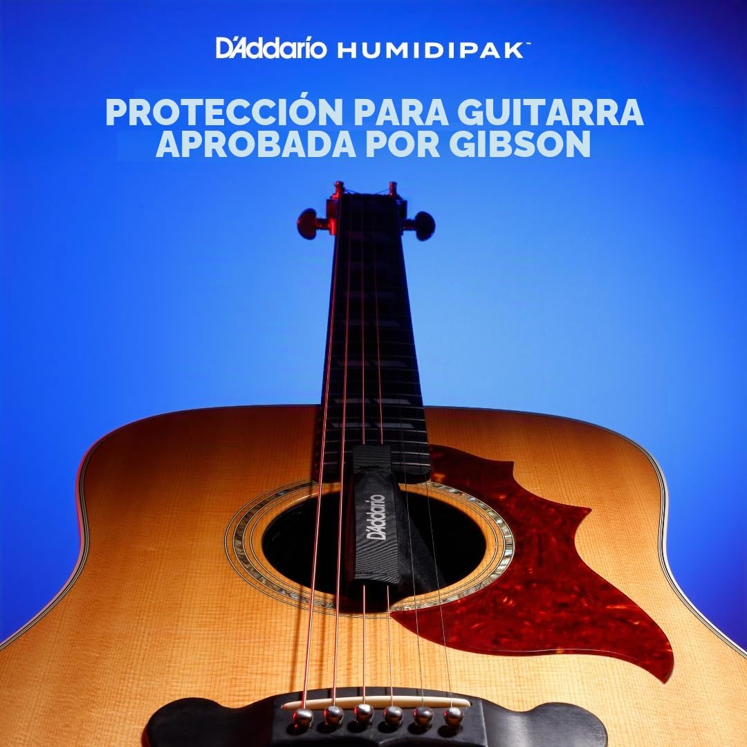 D'Addario Humidificador Guitarra - Humidipak Maintain Kit - Sistema Automático de Control de la Humedad - Sistema de Control de la Humedad de dos vías, sin Mantenimiento, para Guitarras