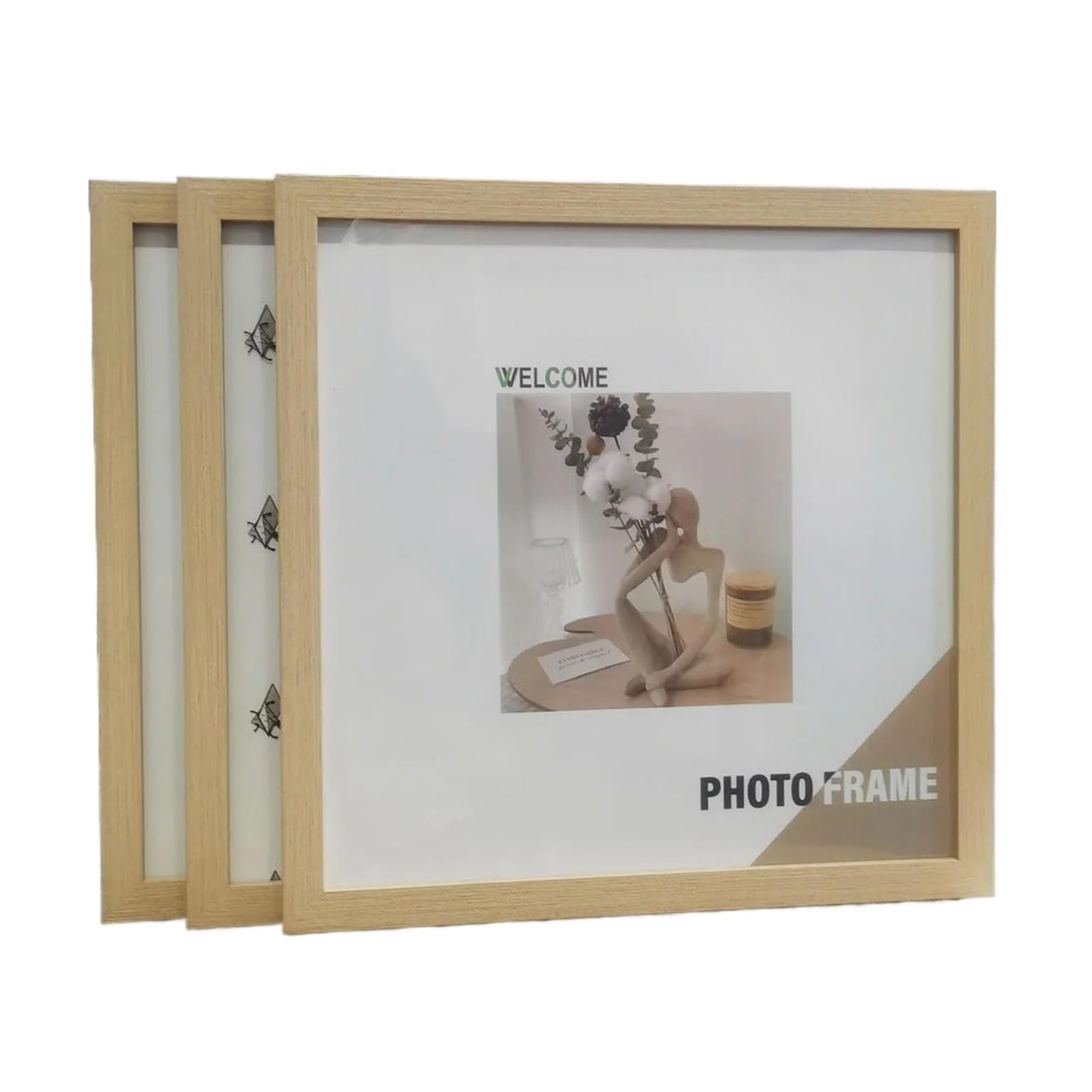 Cadres photo carrés en bois pour encadrer facilement vos souvenirs 20x20