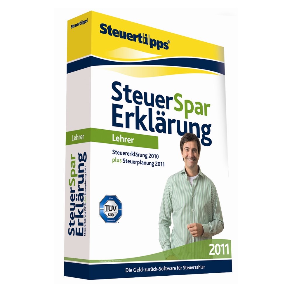 Steuer-Spar-Erklärung 2011 für Lehrer (für Steuerjahr 2010): Steuererklärung 2010 plus Steuerplanung 2011. Für Windows XP (SP2)/Vista/ 7