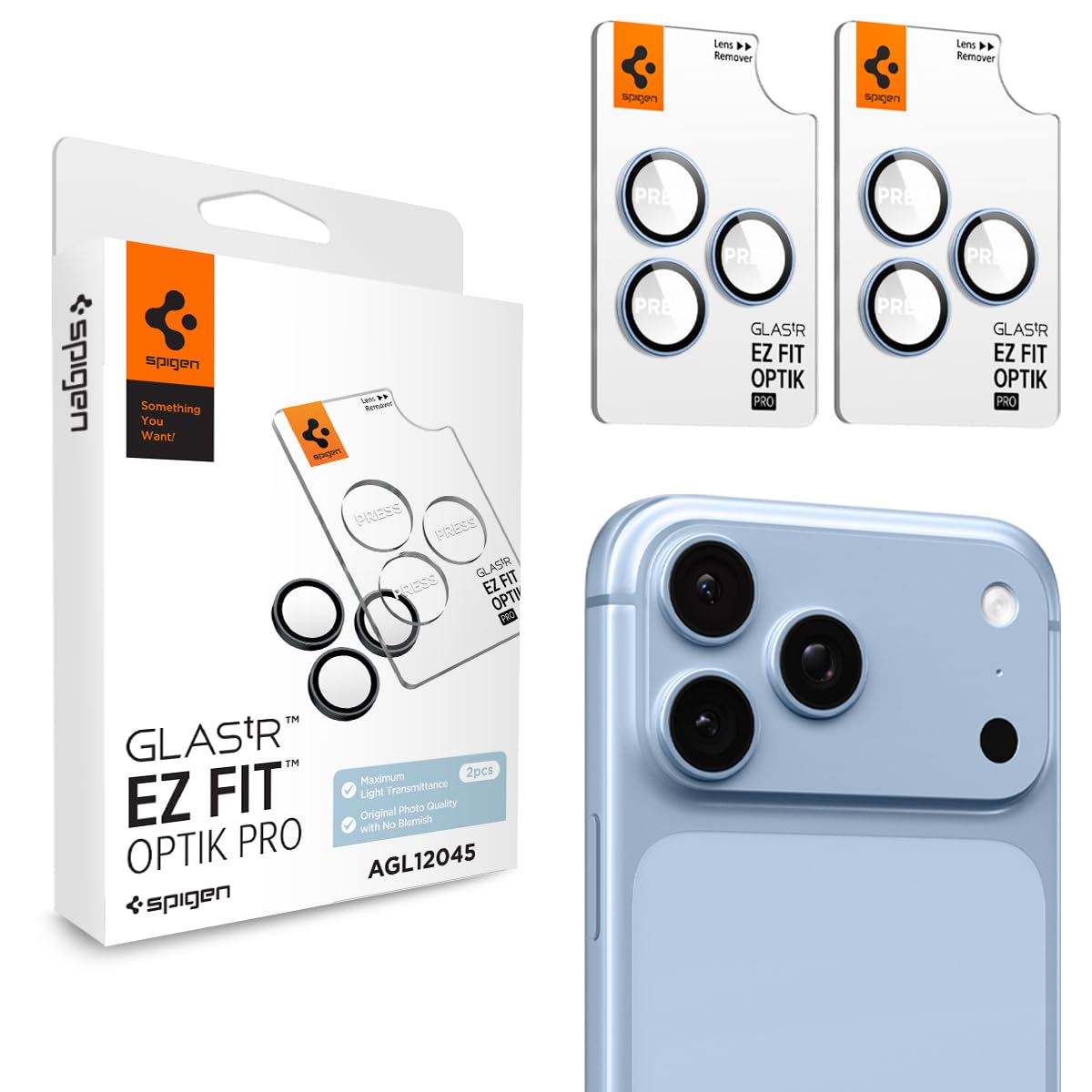 Spigen Optik Pro Camera Lens Protector for iPhone 18 Pro / 18 Pro Max