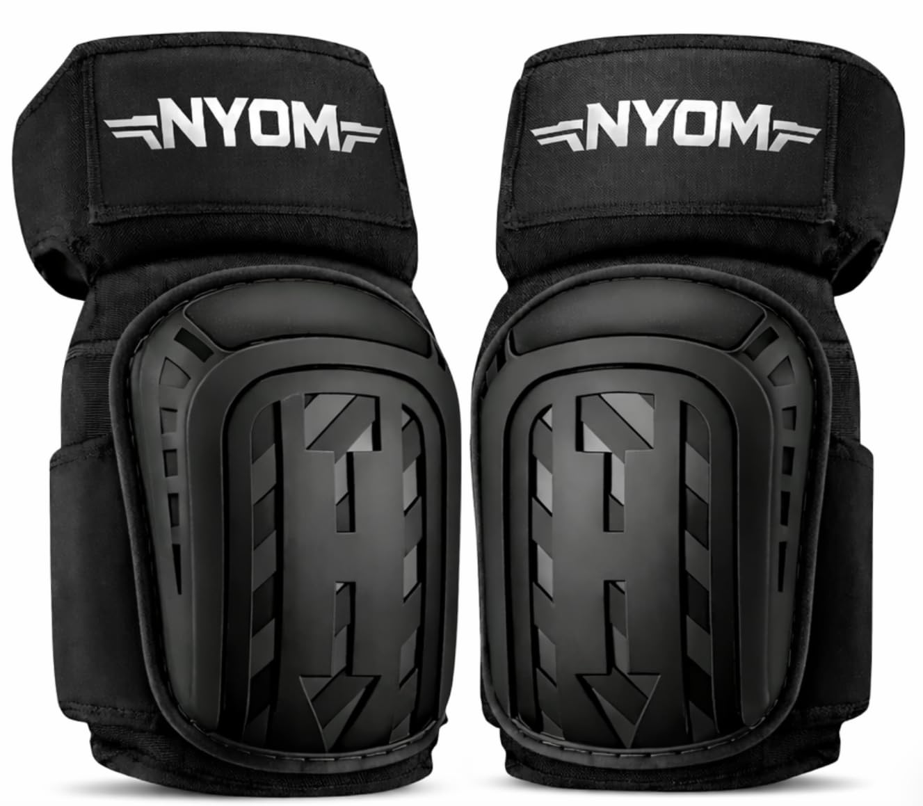 NYOM Heavy Duty Knee Pads for Work – Professional Gel Cushion & High Density Foam Work Knee Pads with Adjustable Non-Slip Straps – Construction, Flooring, Tiling & Gardening Knee Pads