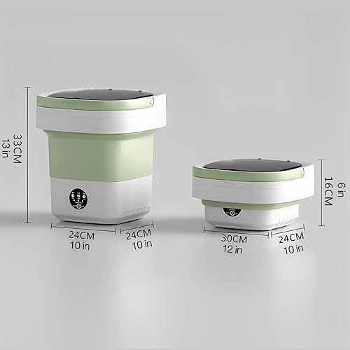 Miniatura 8 de Lavadora portátil de 16 litros, mini lavadora plegable y ligera, lavadora rápida y cómoda para ropa, calcetines y ropa interior, lavadoras