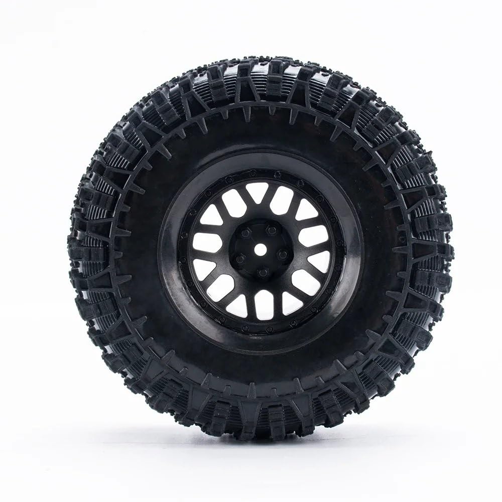 Rc Tire Jante pour YK4082 pour YK4083 14150 1/8 RC pour Buggy Modèle Véhicule Mise À Niveau Et Réaménagement des Pneus De 2,2 Pouces Antidérapants Et Résants À l'usure(1PCS)