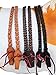 CHALLENGER Horse Western 8 Feet Black Leather Braided Leather Split Reins Tack 66RT49BK