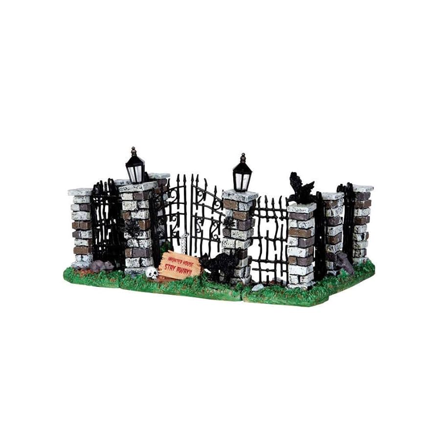 Amazon.com: Lemax Spooky Town Spooky Iron Gate and Fence