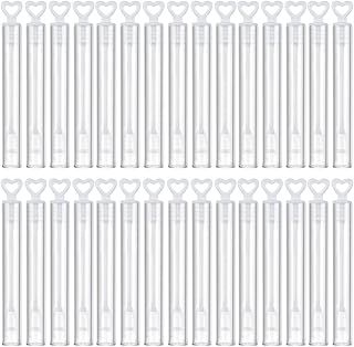 ORFOFE 30pcs Bubble Water Bottle Children's Toys Heart Decor Christmas Decor Bubbles Soap Bottle Wedding Bubble Wands Heart Bubble Wands Bubble Wands Toy Refilled Bubble Wands Love Gift