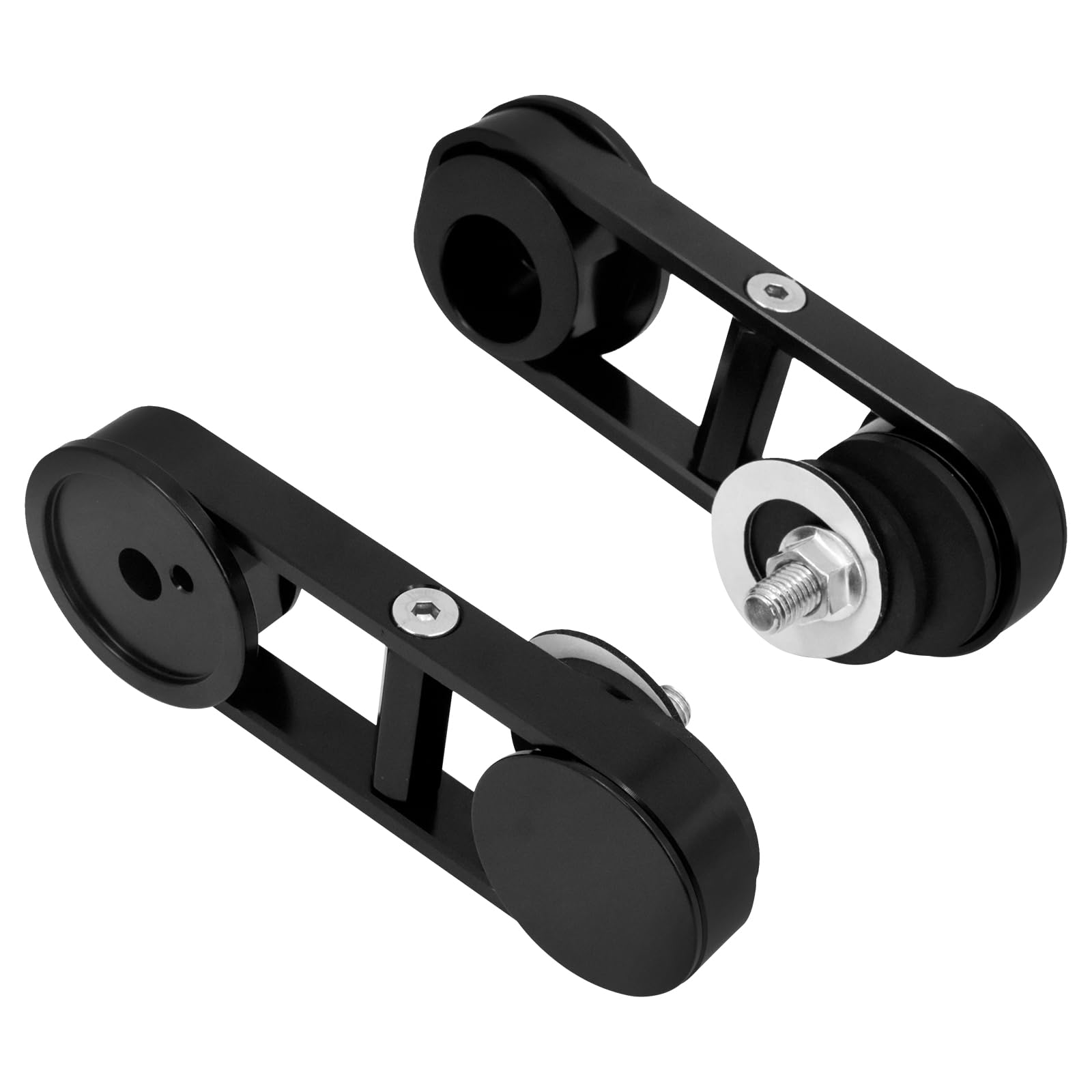 Motorrad 180 ° Einstellbare Drop Mirror Mount Spiegel Relocator Fit Für Harley Touring Street Glide FLHX 2014-2022 Schwarz 1PC