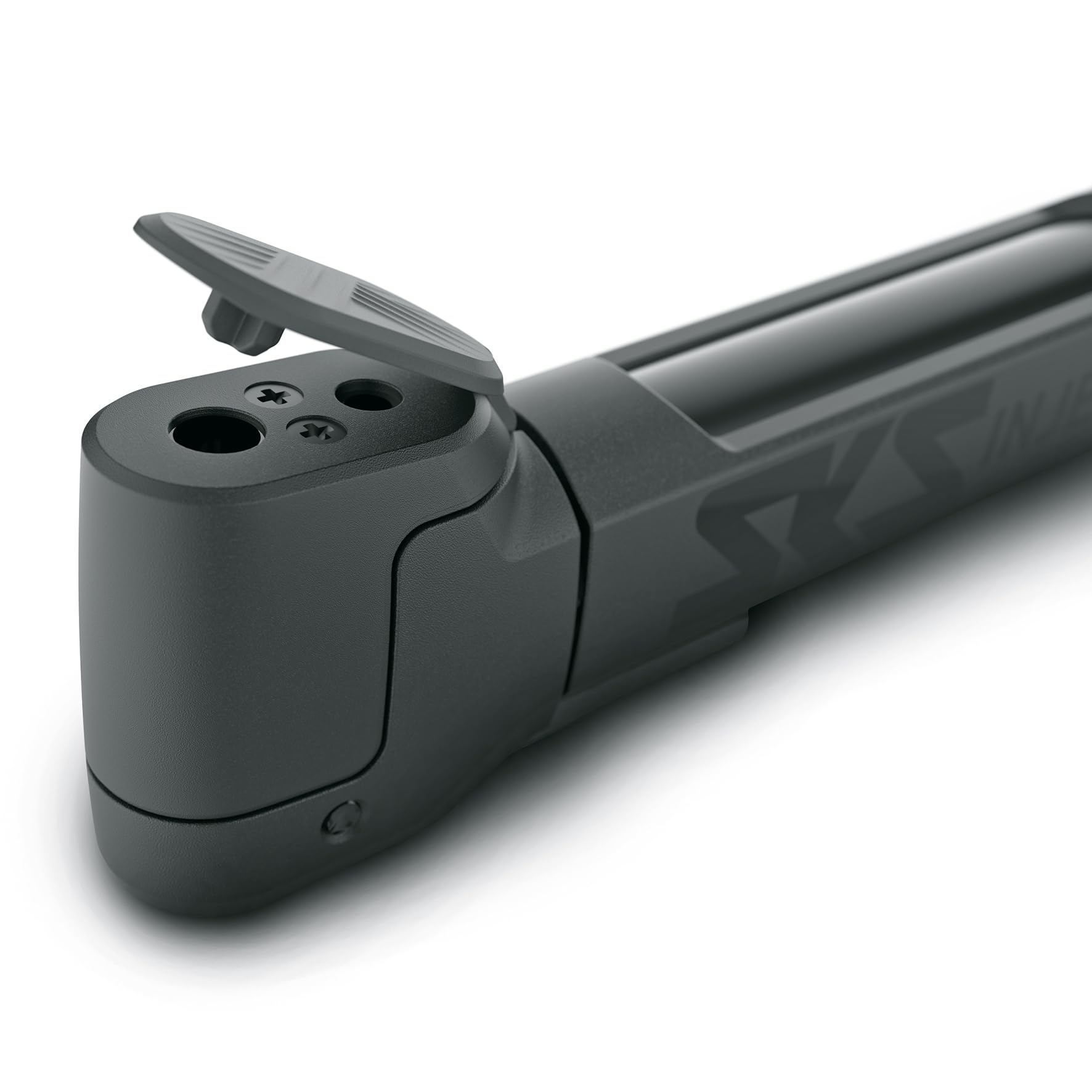 SKS GERMANY INJEX PLUS minipompka (pompka rowerowa w podróży, ergonomiczny uchwyt, włączana funkcja teleskopowa, mocowanie oszczędzające miejsce, głowica MV Easy do wszystkich zaworów), czarna