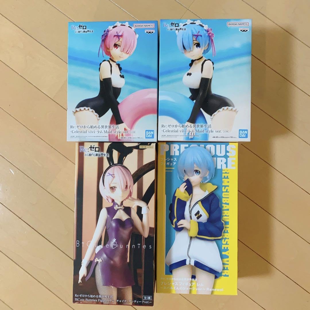TAITO レム ラム フィギュア 4体セット Amazon.co.jp: リゼロ レム ラムフィギュア 4体セット : おもちゃ