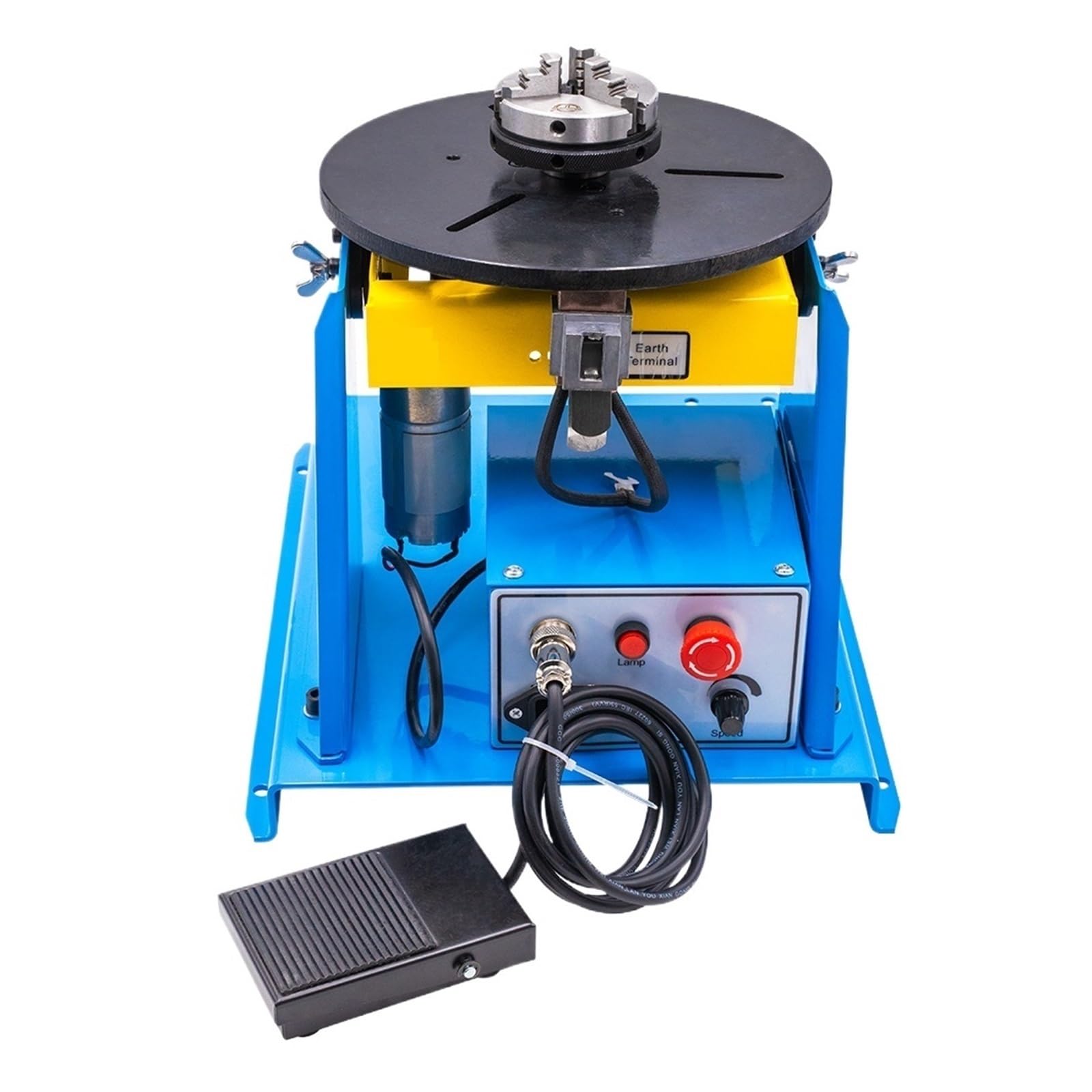 Mini Semi Automatic Welding Positioner Turntable Rotary Pharmaceutical Worktable Smooth Rotation